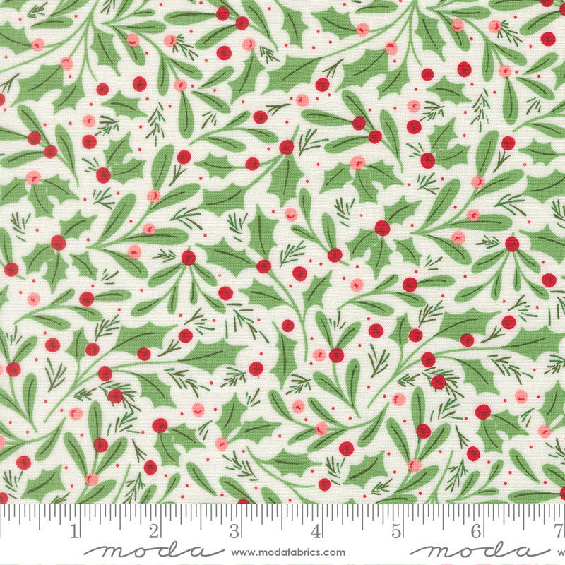 Merrily on High by Sweetfire Road for Moda, Winter Berries, Snow