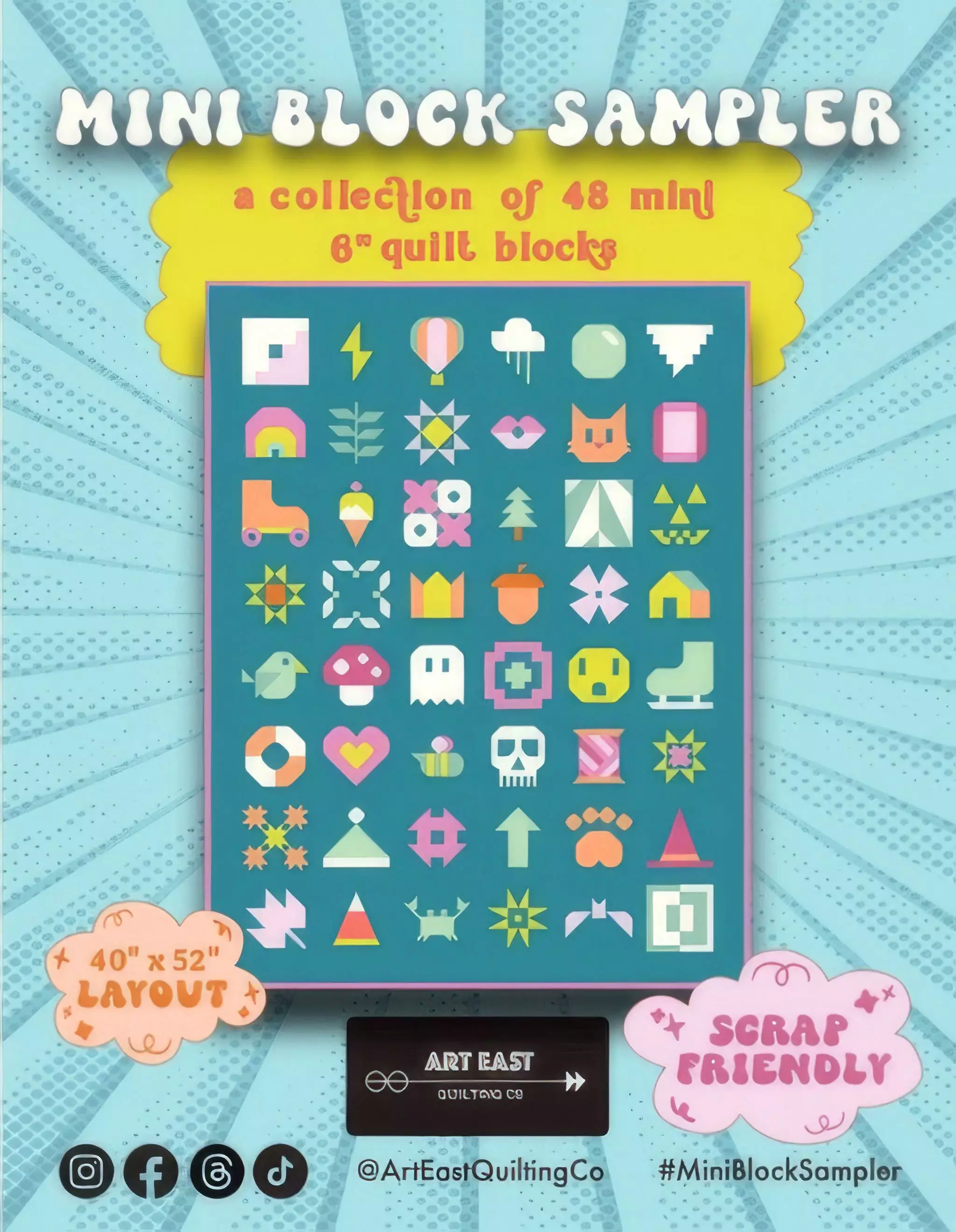 Art East Mini Block Sampler Quilt Pattern