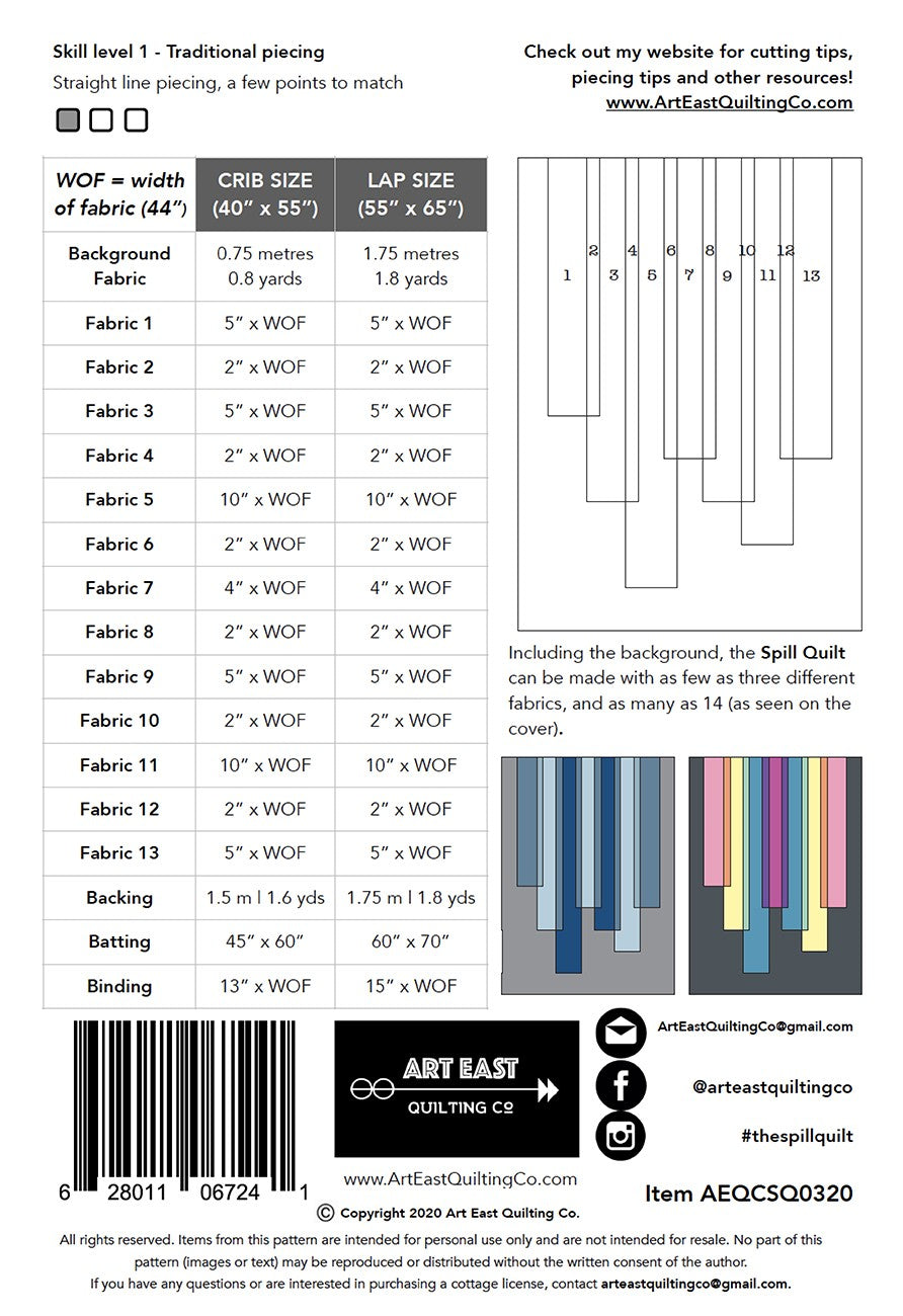 The Spill Quilt Pattern