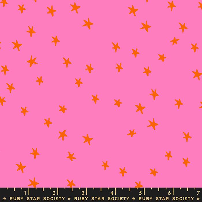 Ruby Star Society 108" Wideback, Starry by Alexia Marcelle Abegg - Vivid Pink