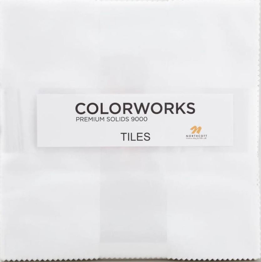 Colorworks by Northcott, Layer Cake - 10" x 10" (all Superwhite)