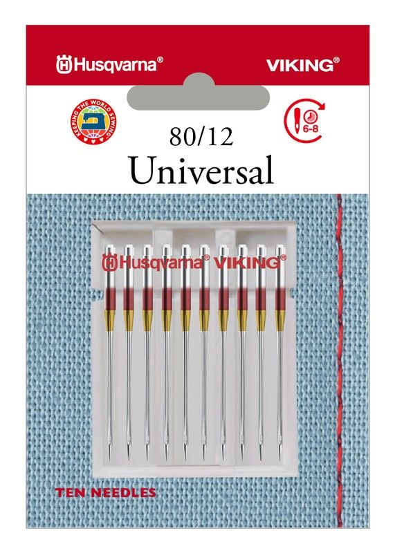Husqvarna Viking Universal Needles - 80/12 - 10 pack