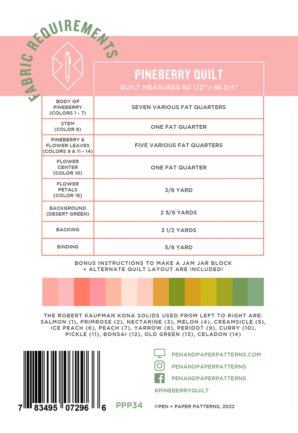 Pen & Paper Pineberry Quilt