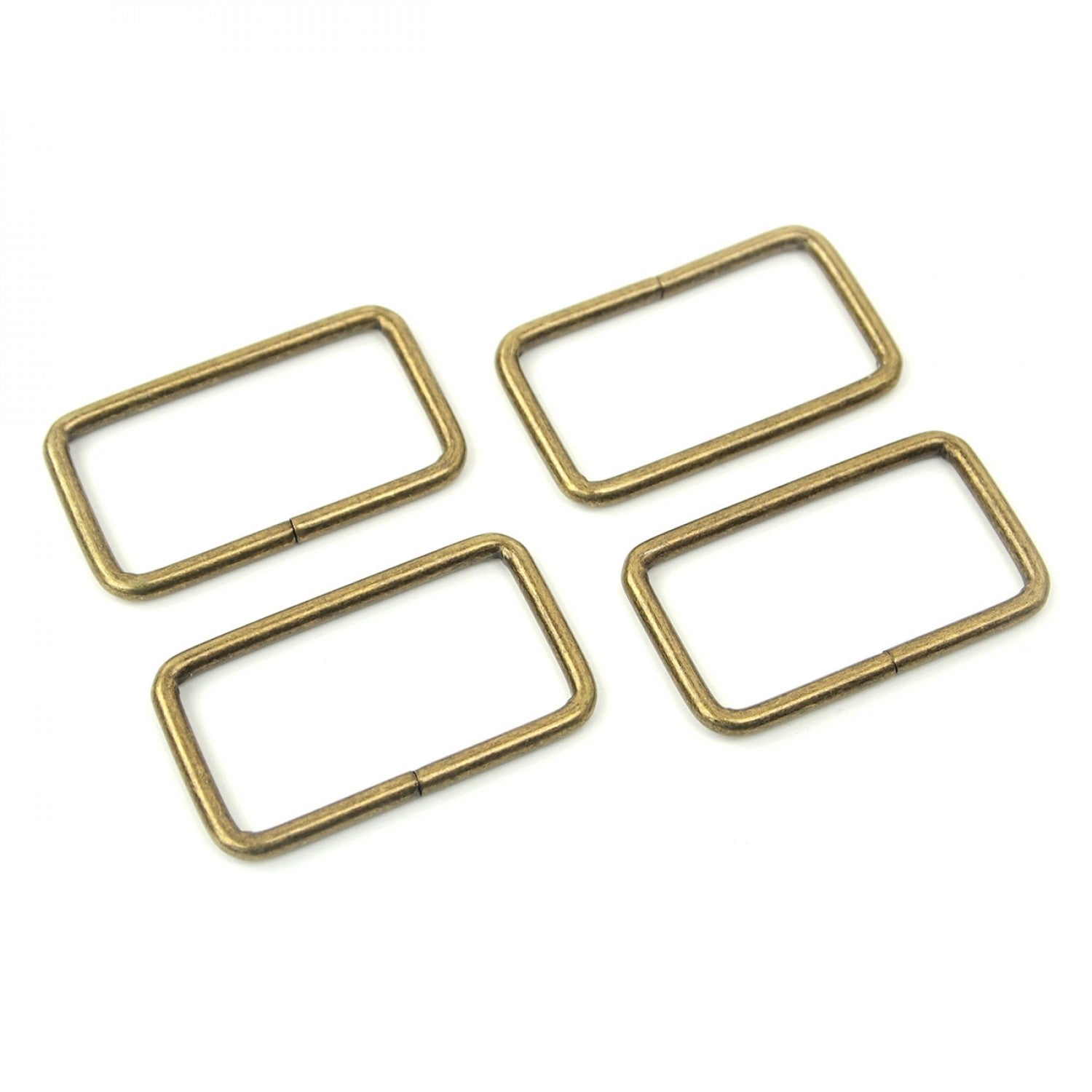 Sallie Tomato Rectangle Ring, Set of 4 in Antique - 1.5"