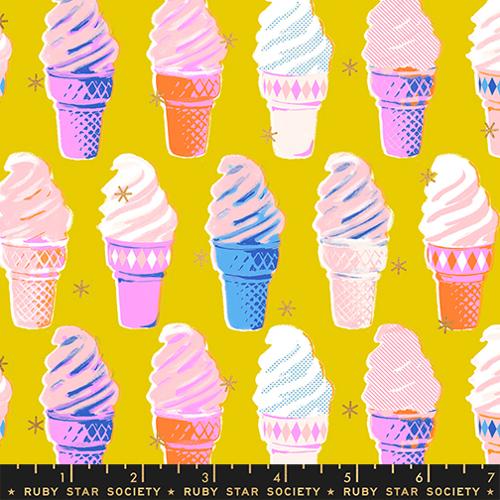 Ruby Star Society Best Day Ever by Melody Miller, Ice Cream Metallic in Golden