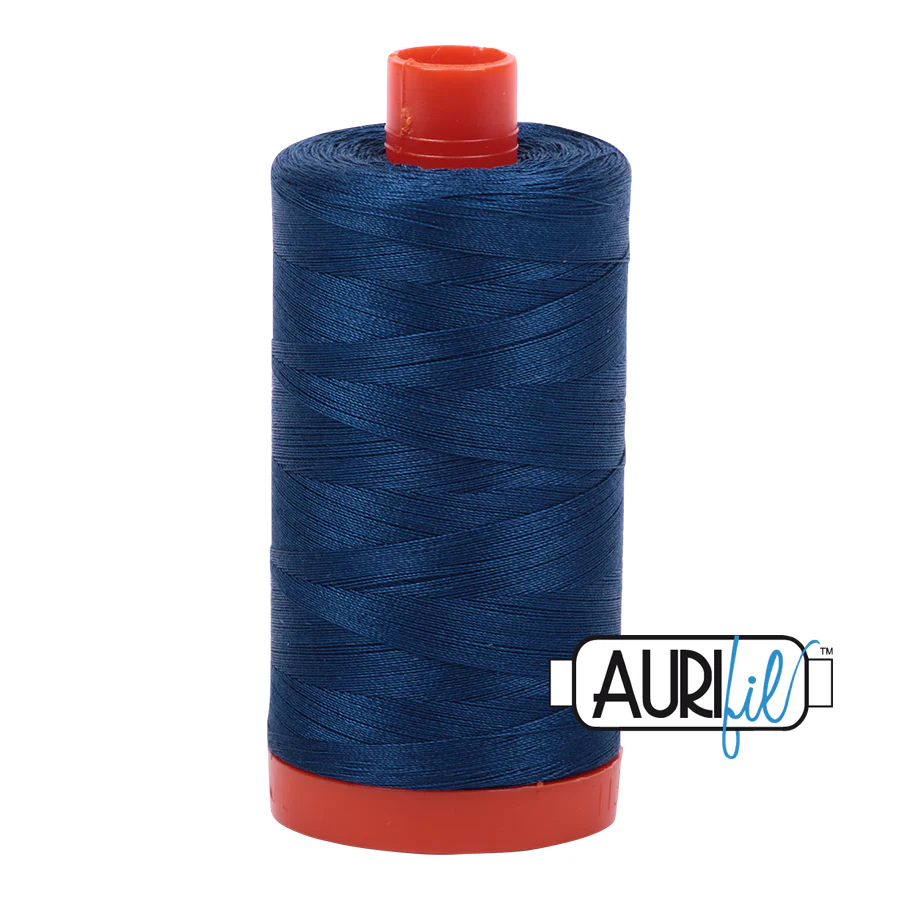 Aurifil 50 wt, 1422 yards, Medium Delft Blue - 2783