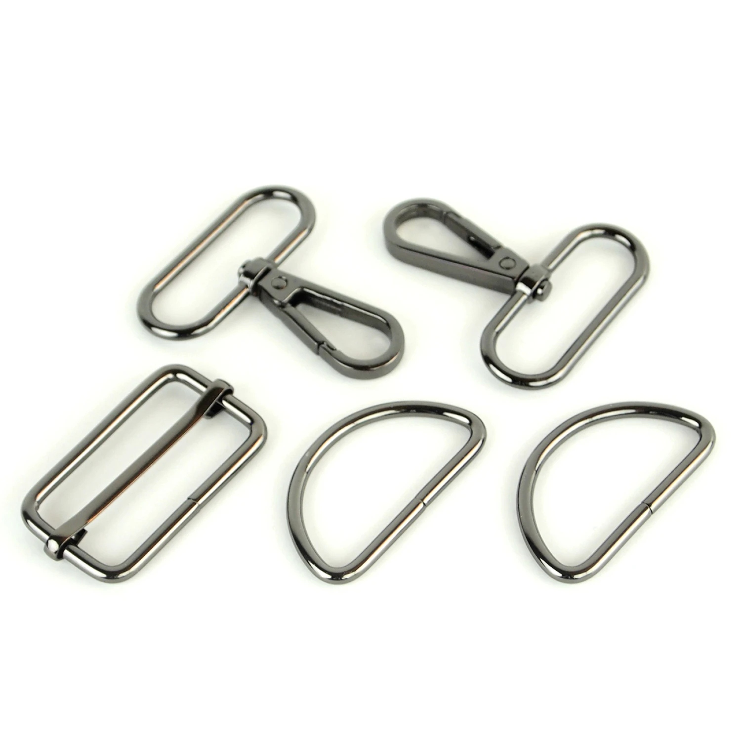 Sallie Tomato Level 3 Basic Hardware Set, 1.5" - Gunmetal, 5 pc.