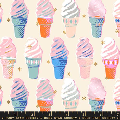 Ruby Star Society Best Day Ever by Melody Miller, Ice Cream Metallic in Natural