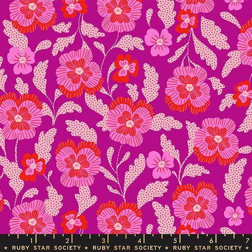 Hello Alice by Sarah Watts for Ruby Star Society, Violets - Berry