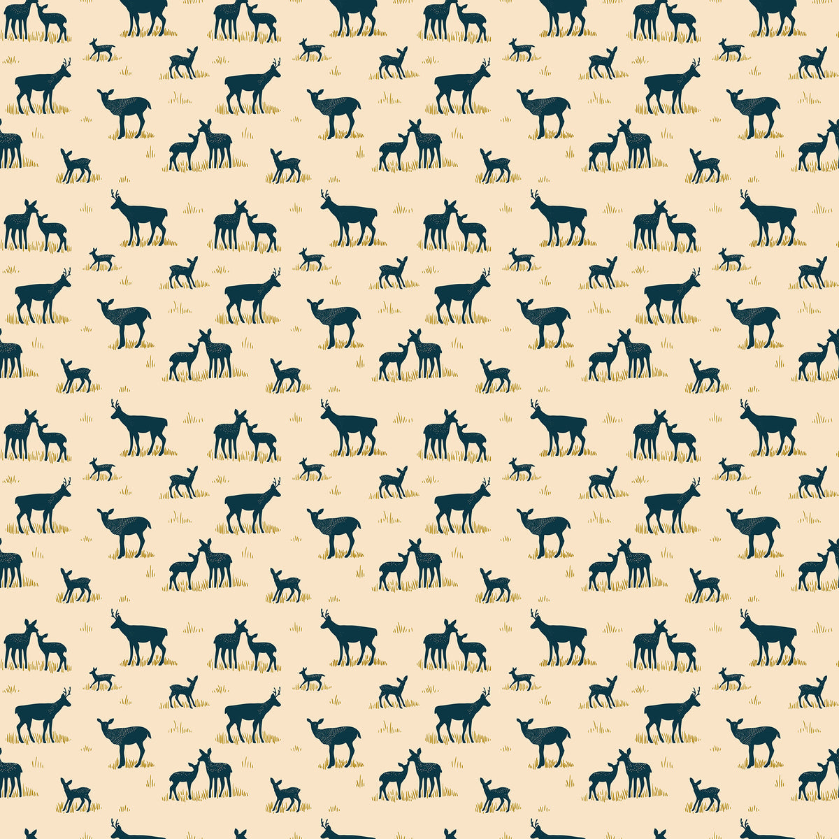 Bramble & Bloom by Katie O'Shea for Figo Fabrics, Yearlings, Cream