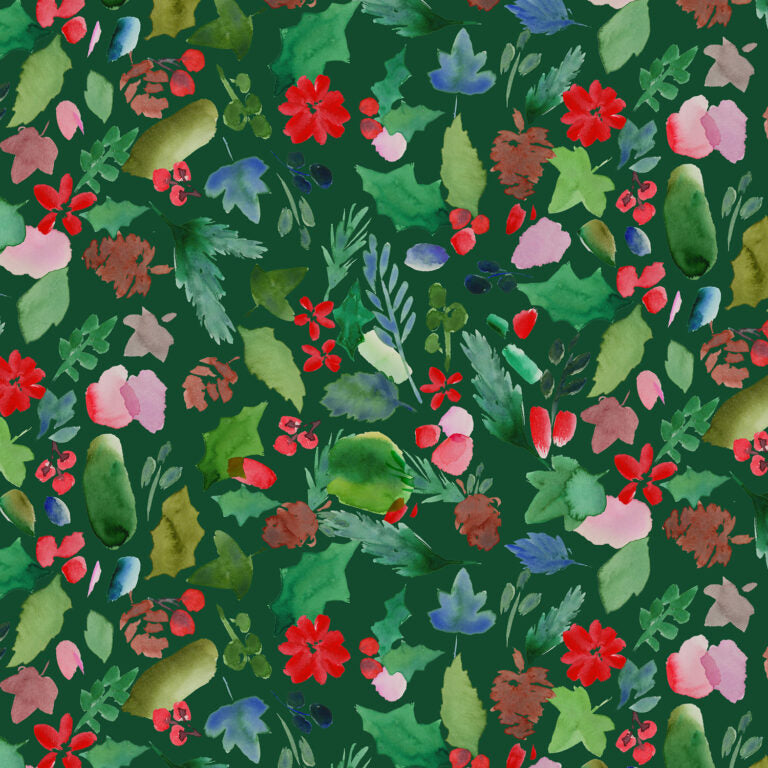 Merry Happy Christmas by Bluebellgray, Festive Foliage, Forest
