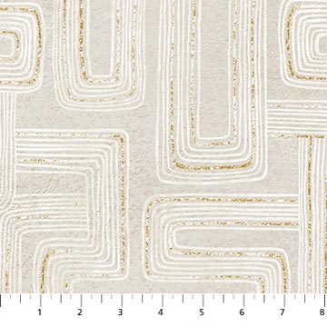 Gatsby by Deborah Edwards for Figo Fabrics, Rectangles, Taupe Cream