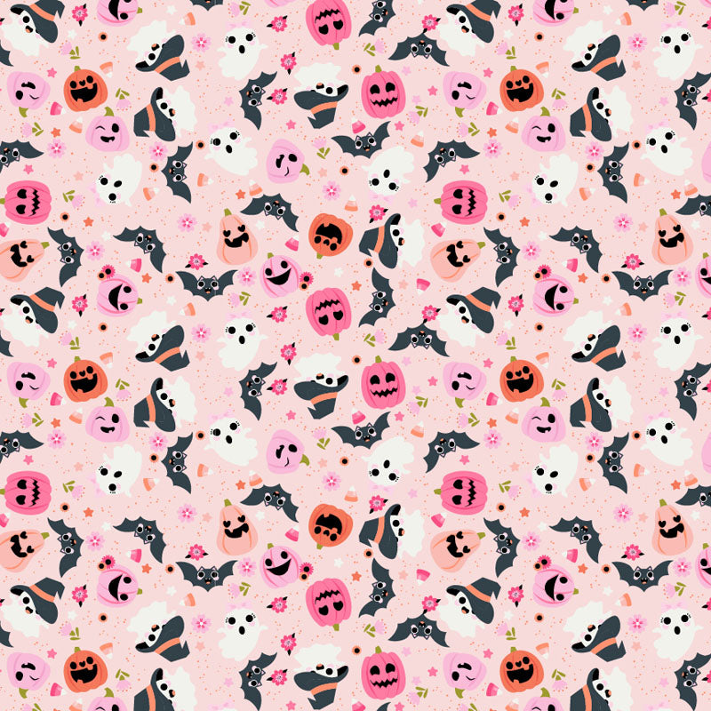 Not Scary by Poppie Cotton, Going Batty, Pink
