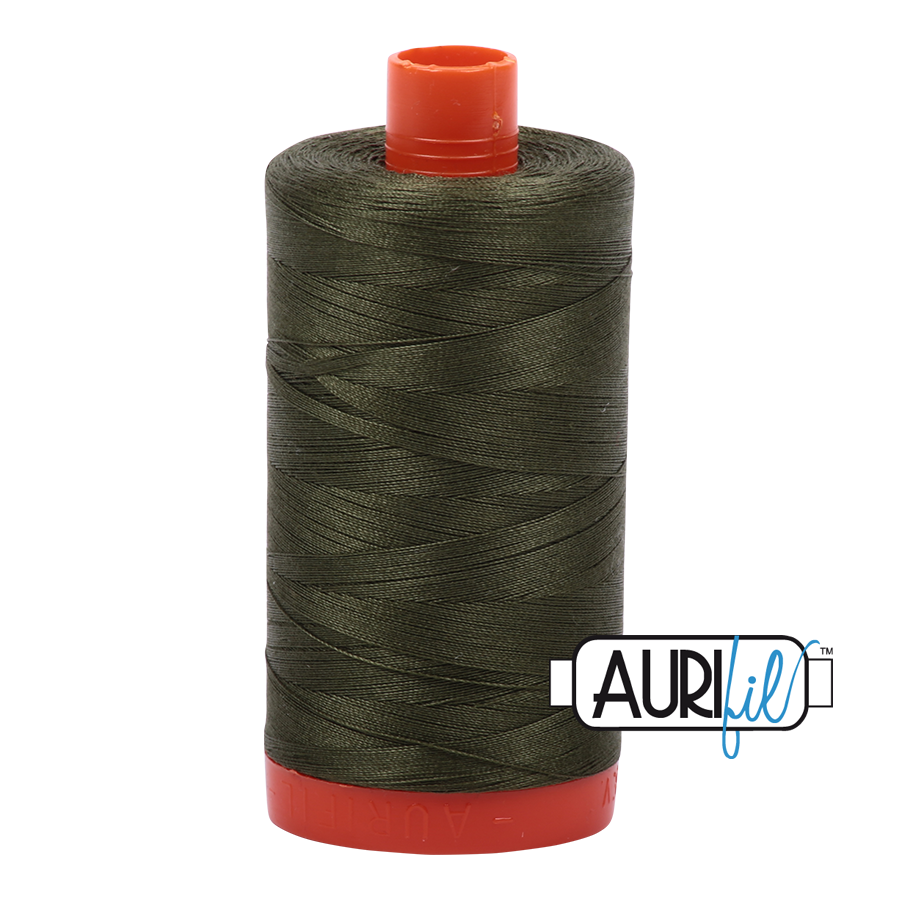 Aurifil 50 wt, 1422 yards, Medium Green - 5023