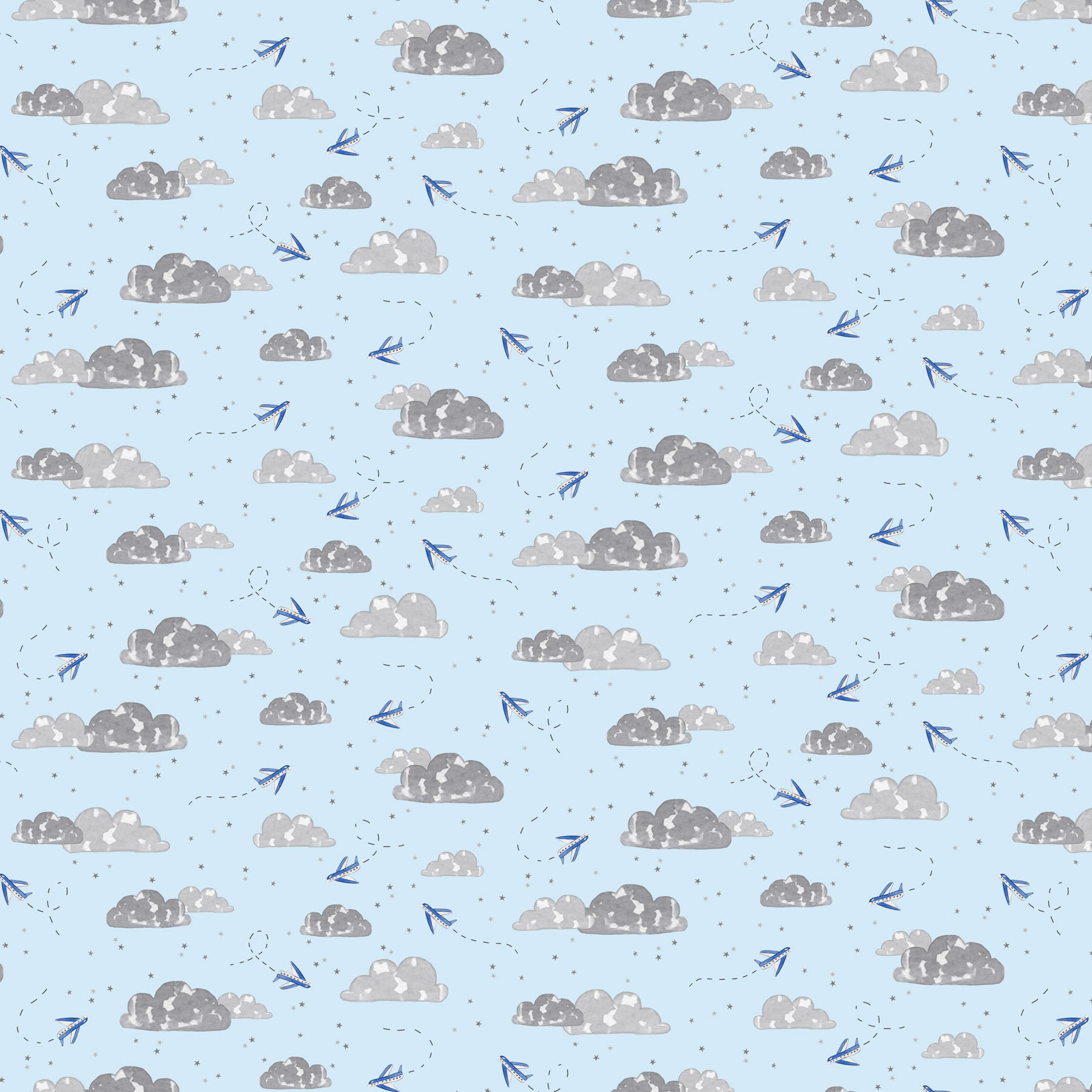 Mini Metropolis by Sara Boccaccini Meadows, Airplanes, Blue