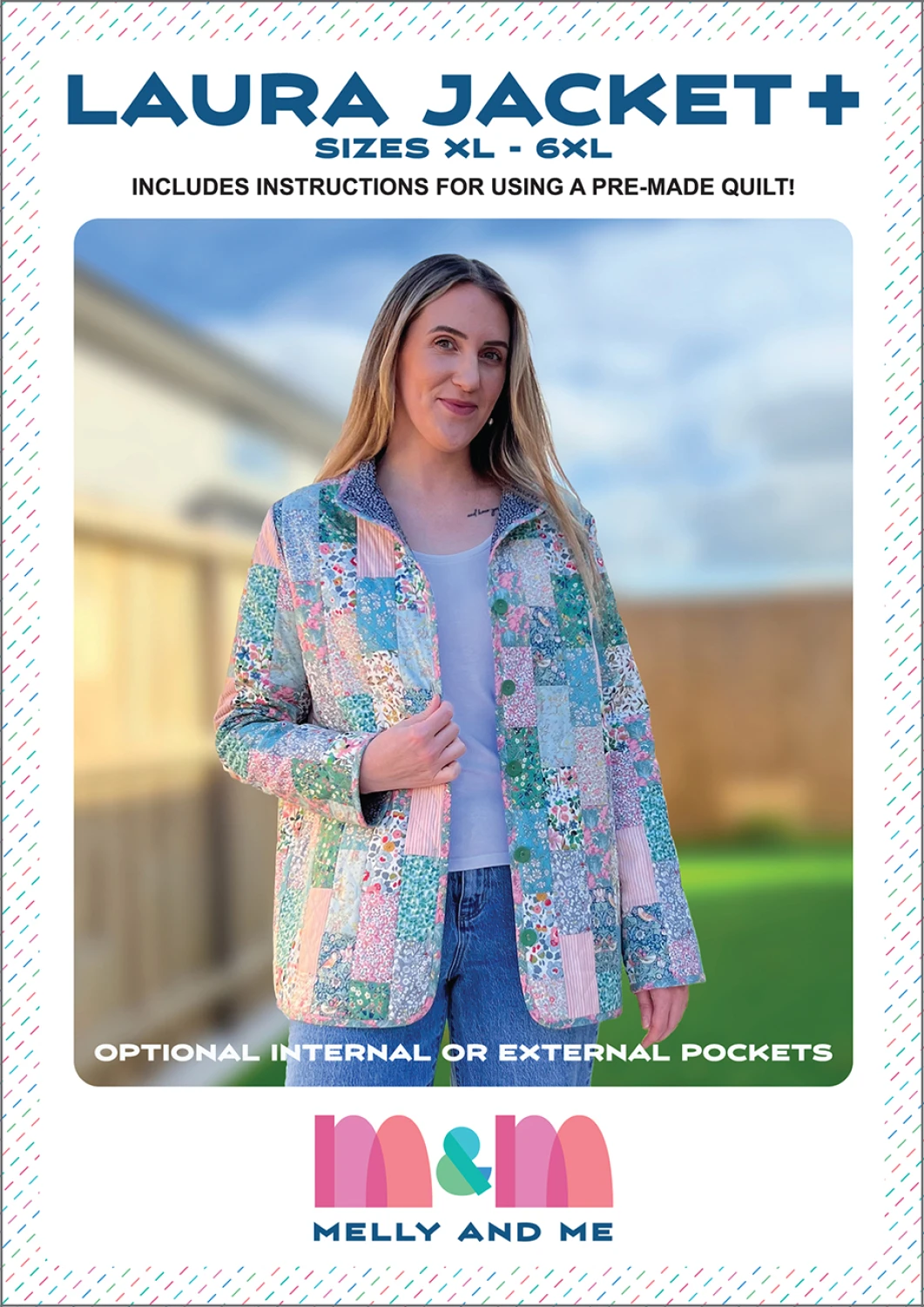 Laura Jacket Pattern, sizes XL- 6XL