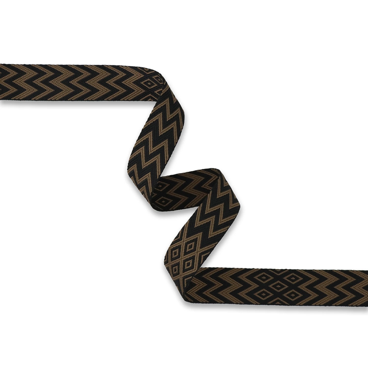 Sallie Tomato 1.5" Webbing 3 yards, Black Brown