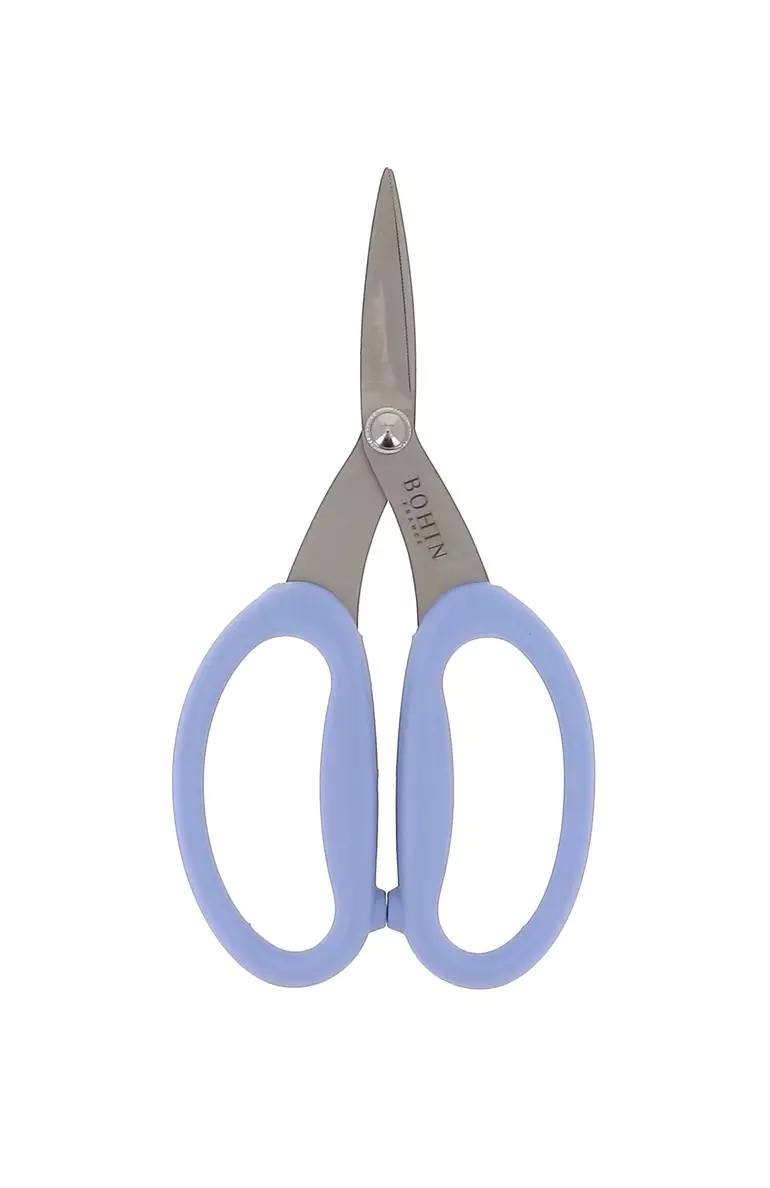Bohin Micro-Serrated Scissors - 6.75"  blue