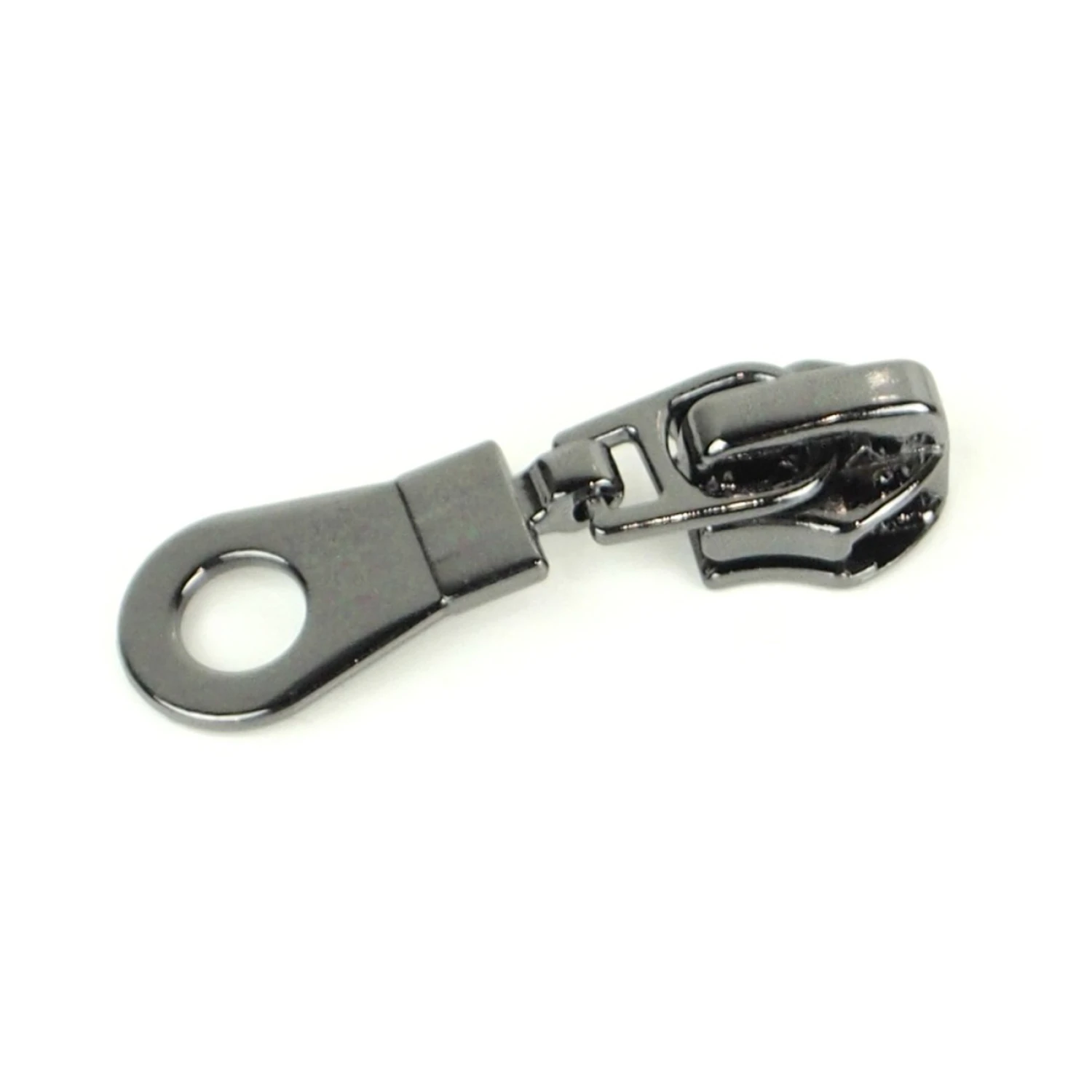 Sallie Tomato Zipper Pulls, Donut - Gunmetal, 4 pk
