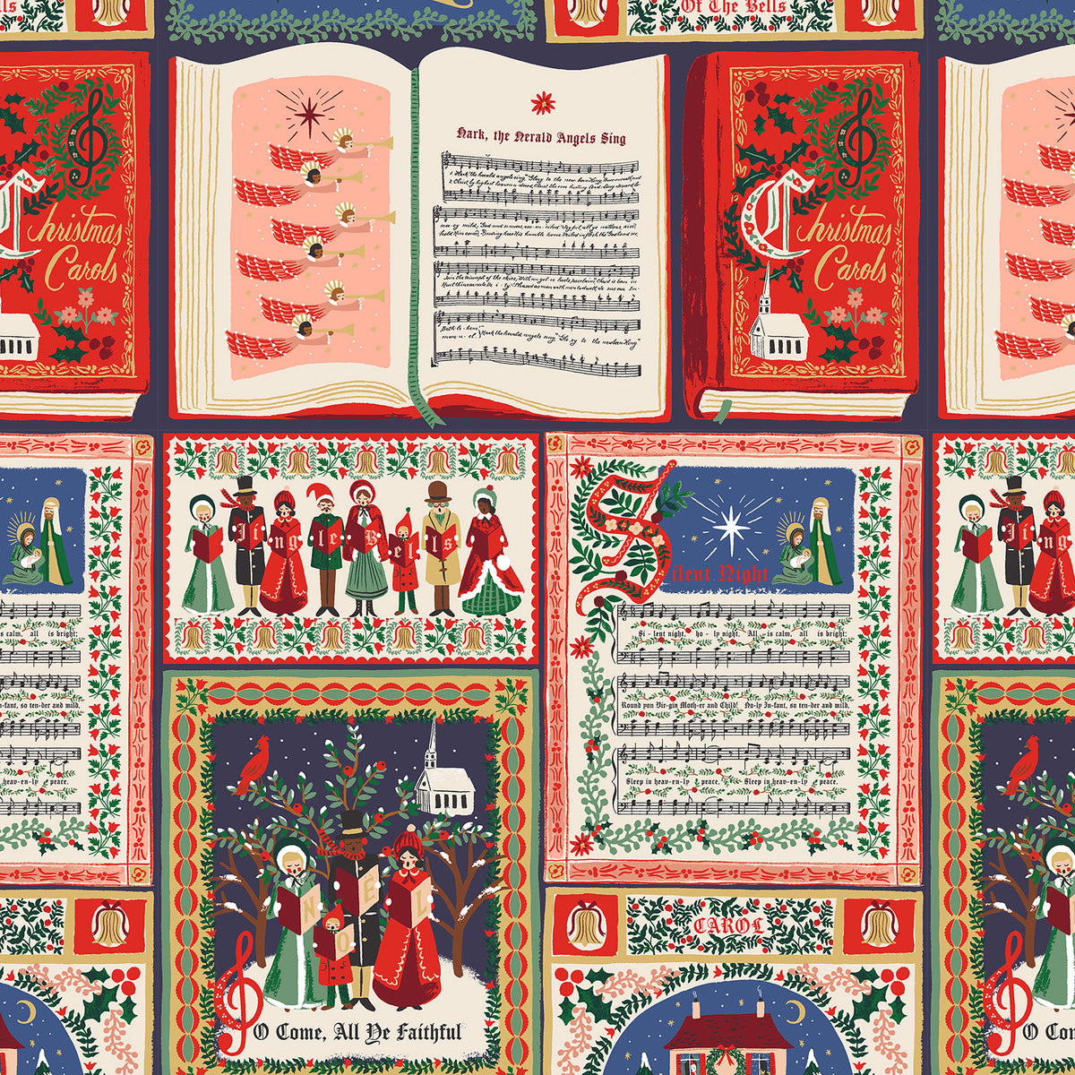 Holiday Classics V by Rifle Paper Co., Christmas Carols, Red