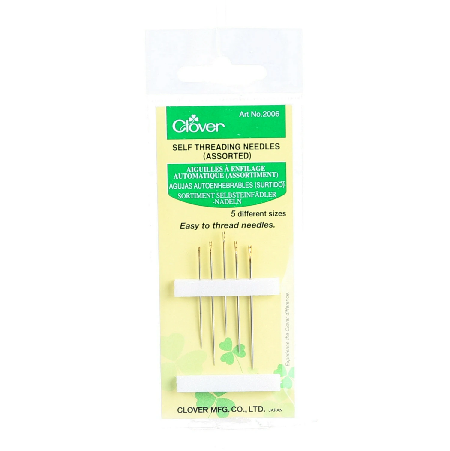 Clover Self / Easy Threading Needles 5ct