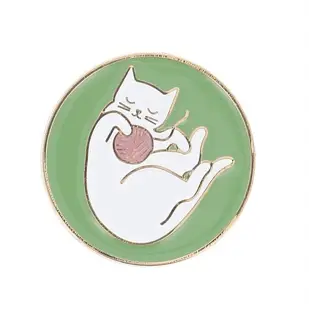 Bohin Needle Minder, Cat with Ball of Wool by Audrey Jeanne