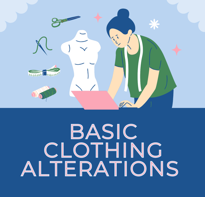 Learn Basic Clothing Alterations!  Thursday, Oct 9th - 10:30am to 4:00pm