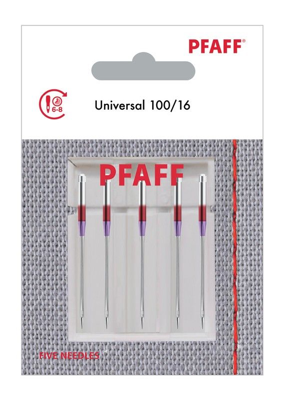 PFAFF Universal Needle, sz 100/16 - 5 pk