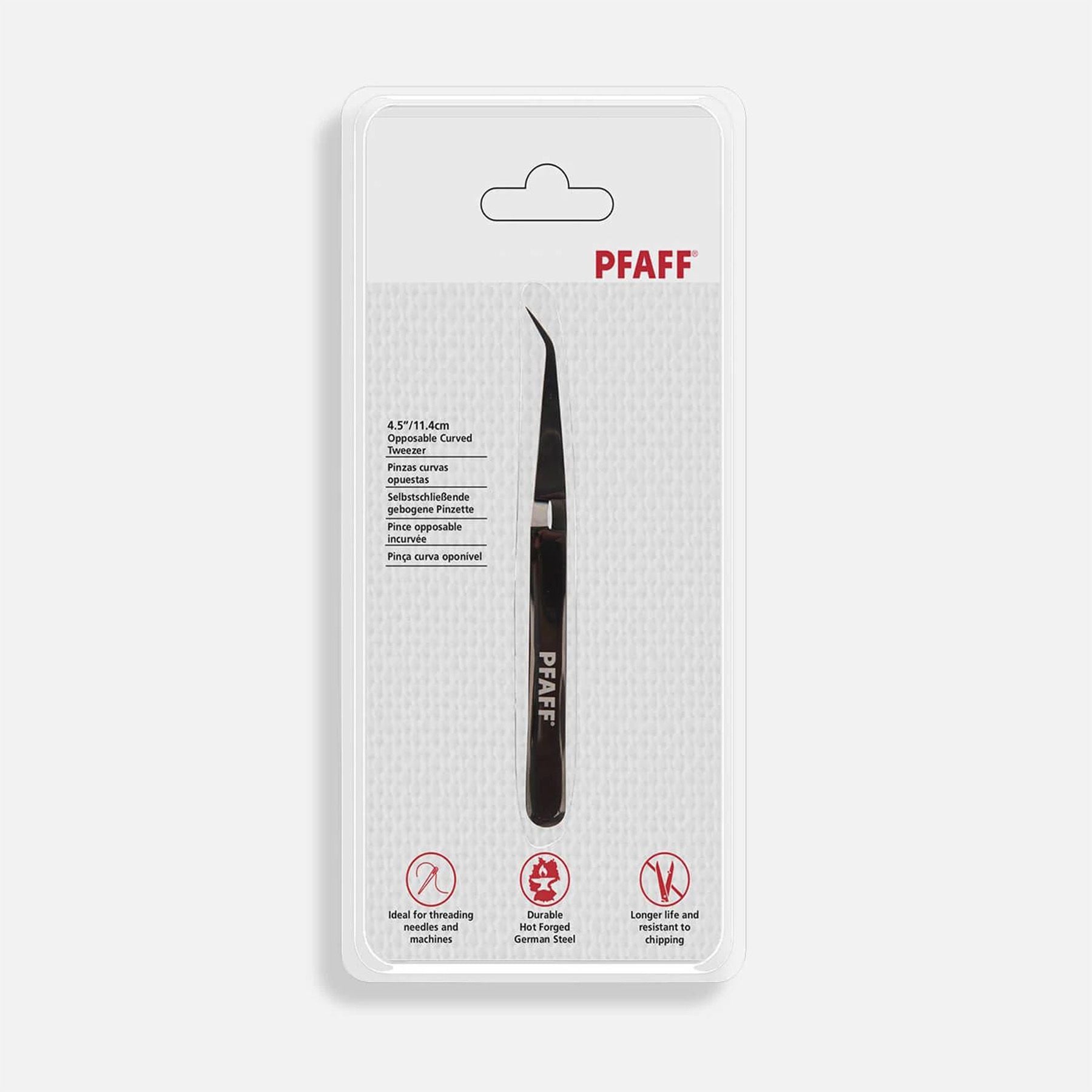 PFAFF® 4.5in/11.4cm Opposable Curved Tweezer