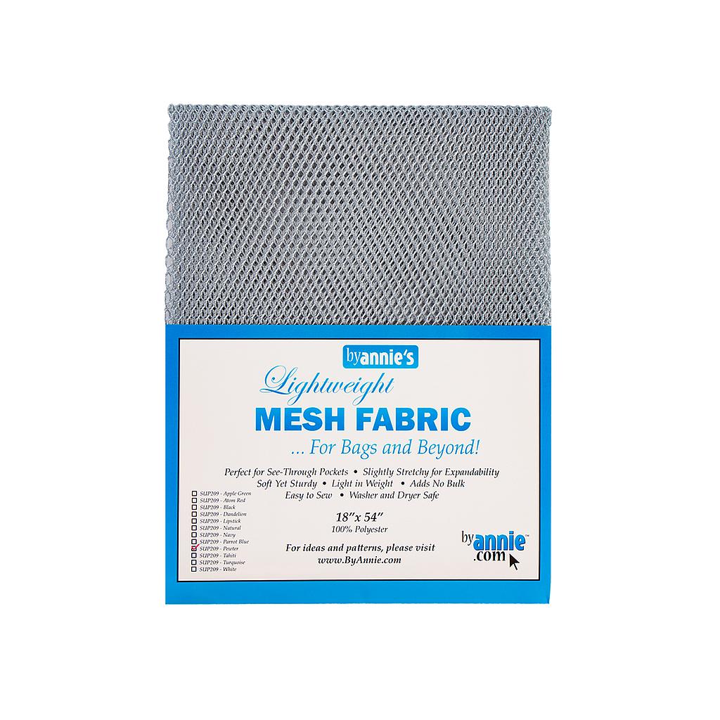 Lightweight Mesh Fabric 18" x 54", Pewter