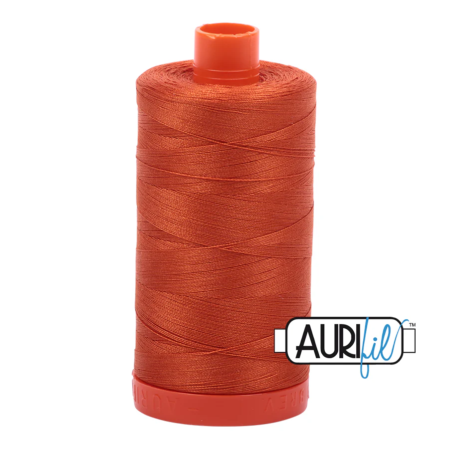 Aurifil 50 wt, 1422 yards, Rusty Orange - 2240