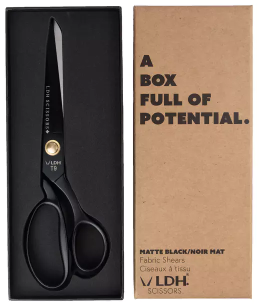 LDH Matte Black Fabric Shears 9.5"