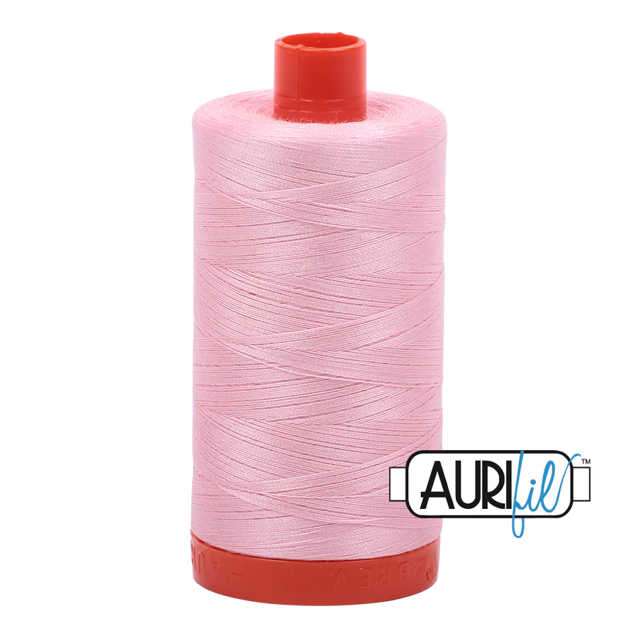 Aurifil 50 wt, 1422 yards, Baby Pink - 2423