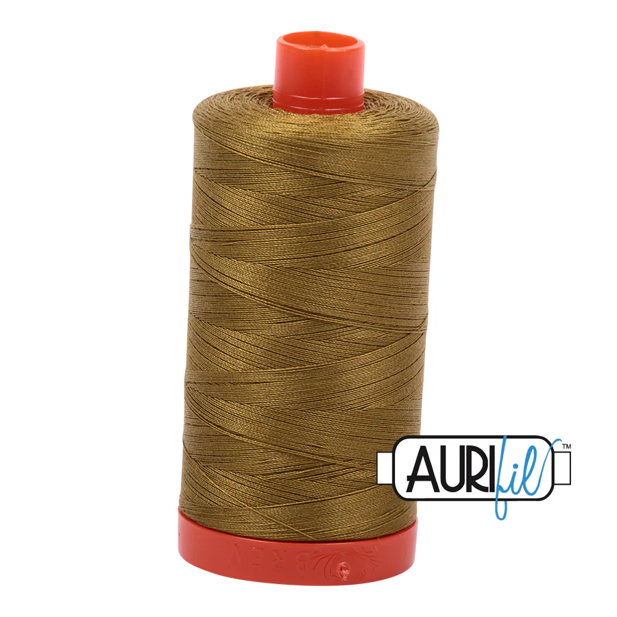 Aurifil 50 wt, 1422 yards, Medium Olive - 2910