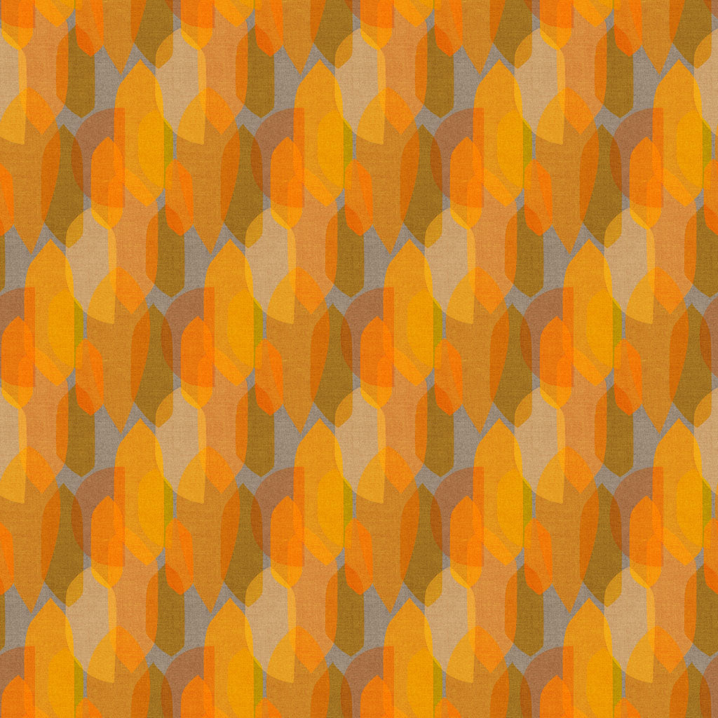 Mid Century Modern, Blocks, Orange