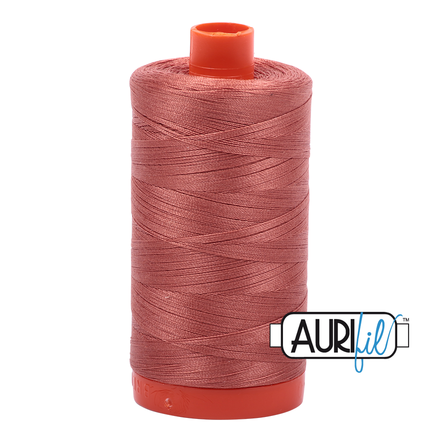 Aurifil 50 wt, 1422 yards, Cinnabar - 6728