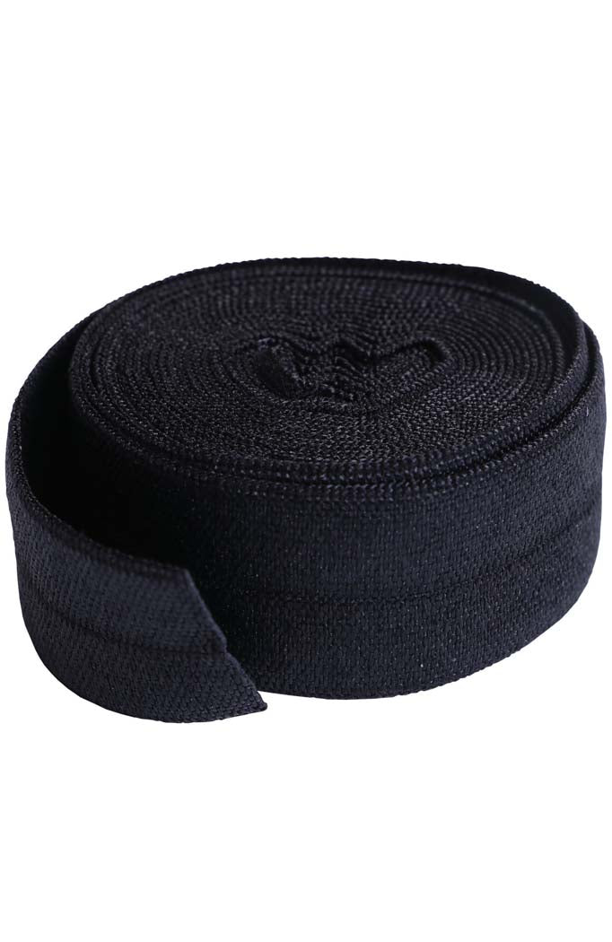byAnnie Fold-Over Elastic, 20mm x 2 yards  (1.8 metres), Black