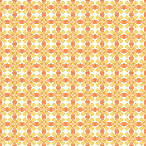 Dragon Friends, Geometric, Orange, 7DF