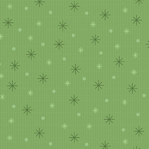 Refresh by Lisa Ruble for Benartex, Sparkle Dot, Green