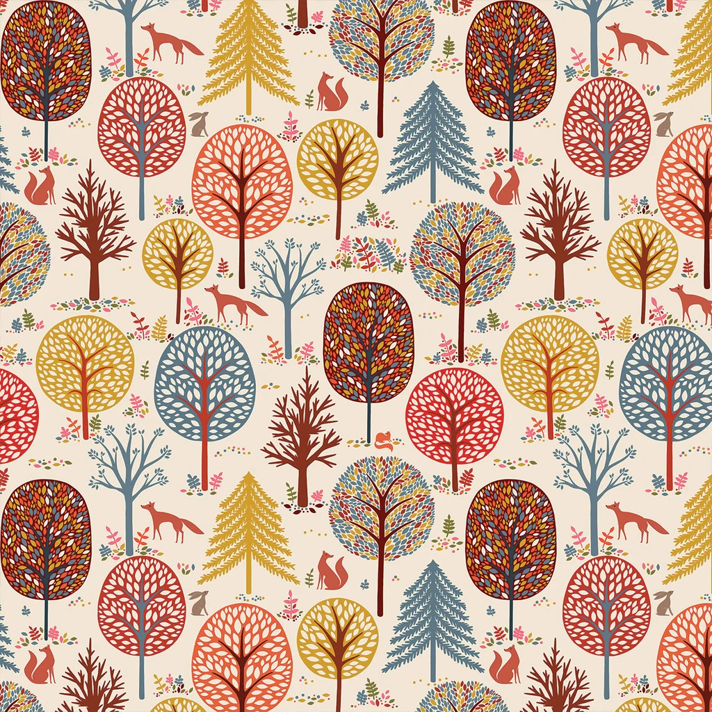 New Forest by Sian Summerhayes for Thread & Ink, New Forest, Ecru