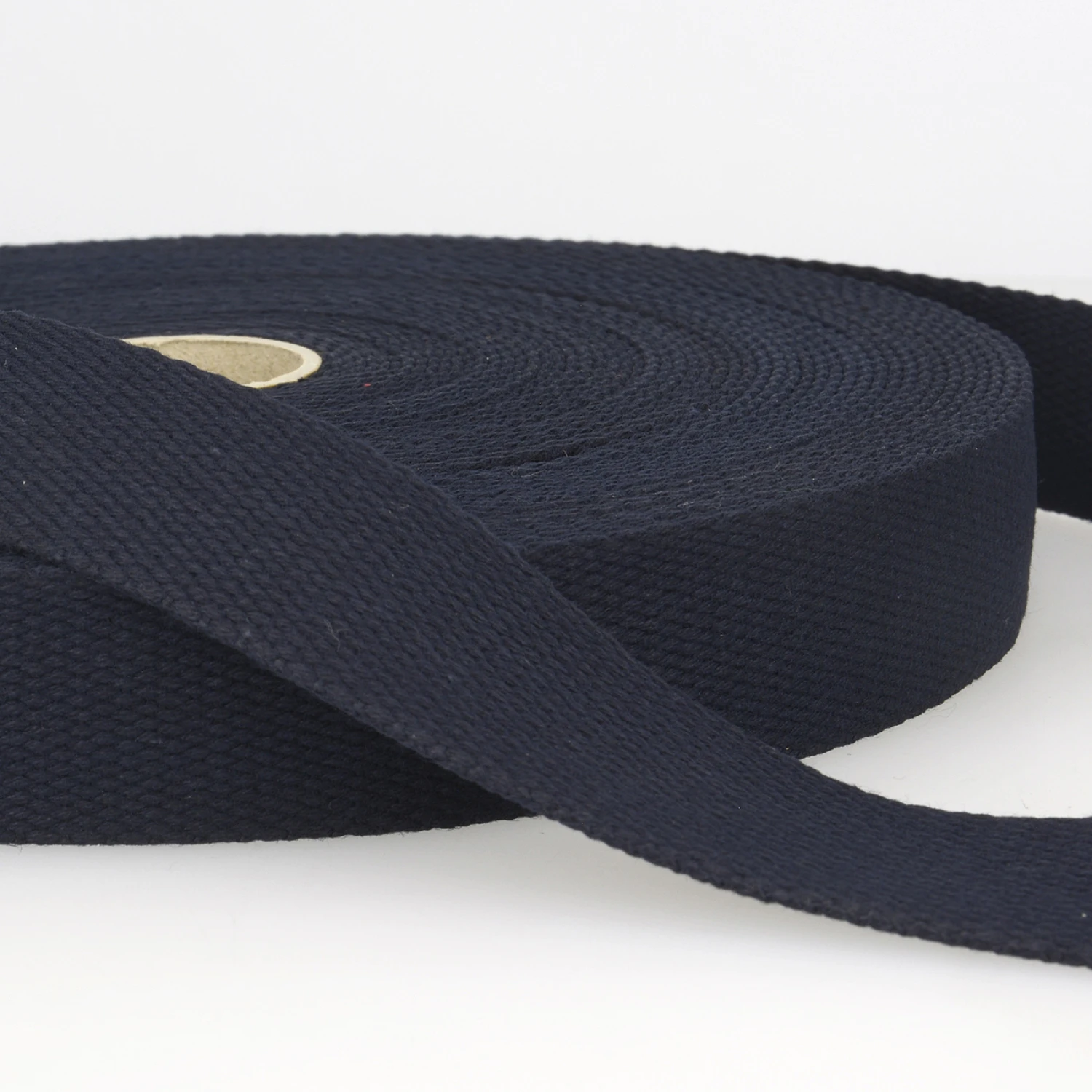 Cotton Webbing 40mm Navy  *priced per metre   ($1.50 per 1/4 metre)