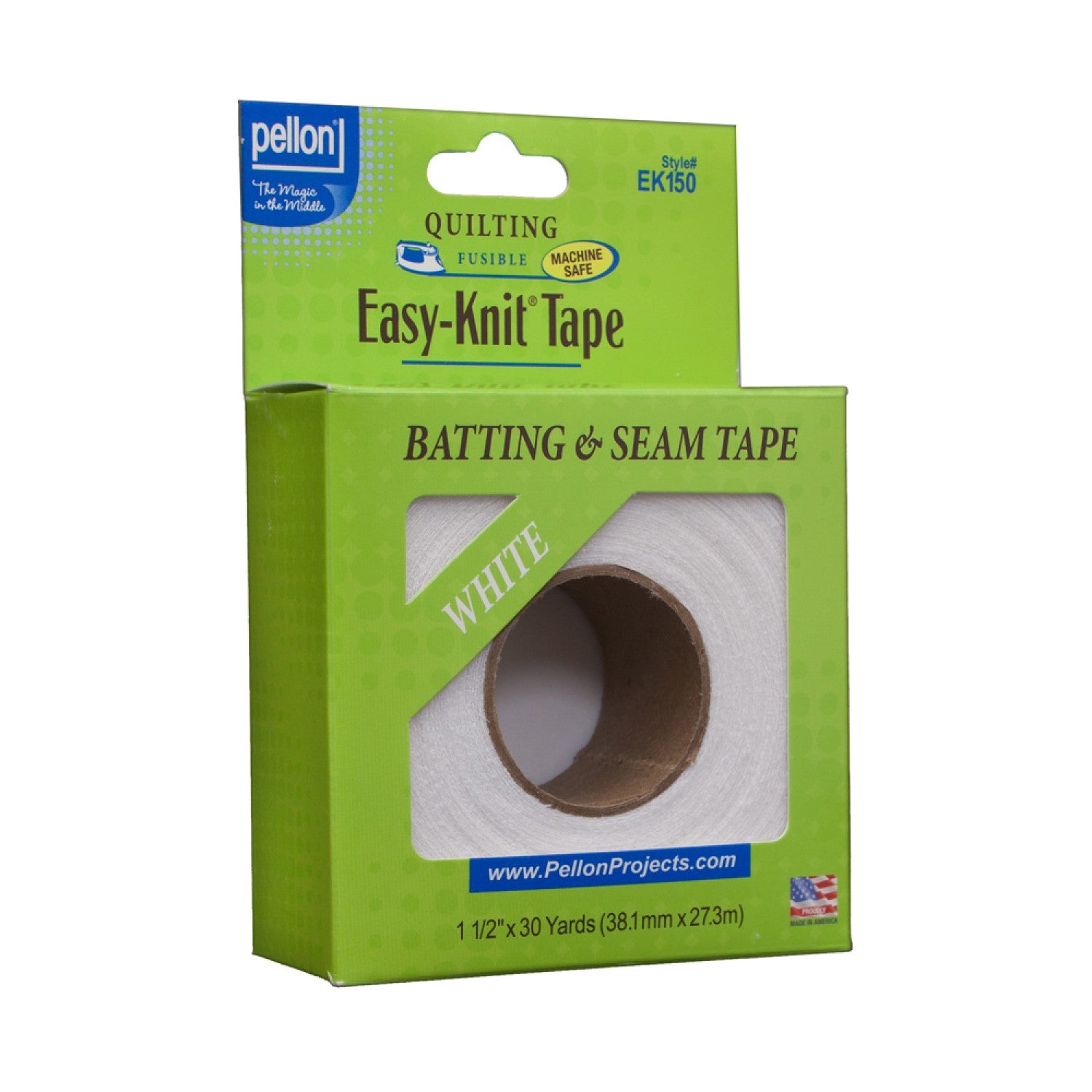 Pellon Easy-Knit Fusible Tape 1.5" x 30 yards - batting and seam tape