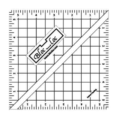 Bloc Loc, Half Square Triangle Ruler - 5.5"