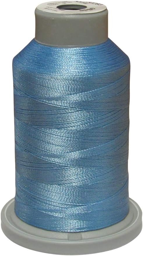 Glide 40 wt Mini King Spool 1100 yards Polyester Thread , Azure