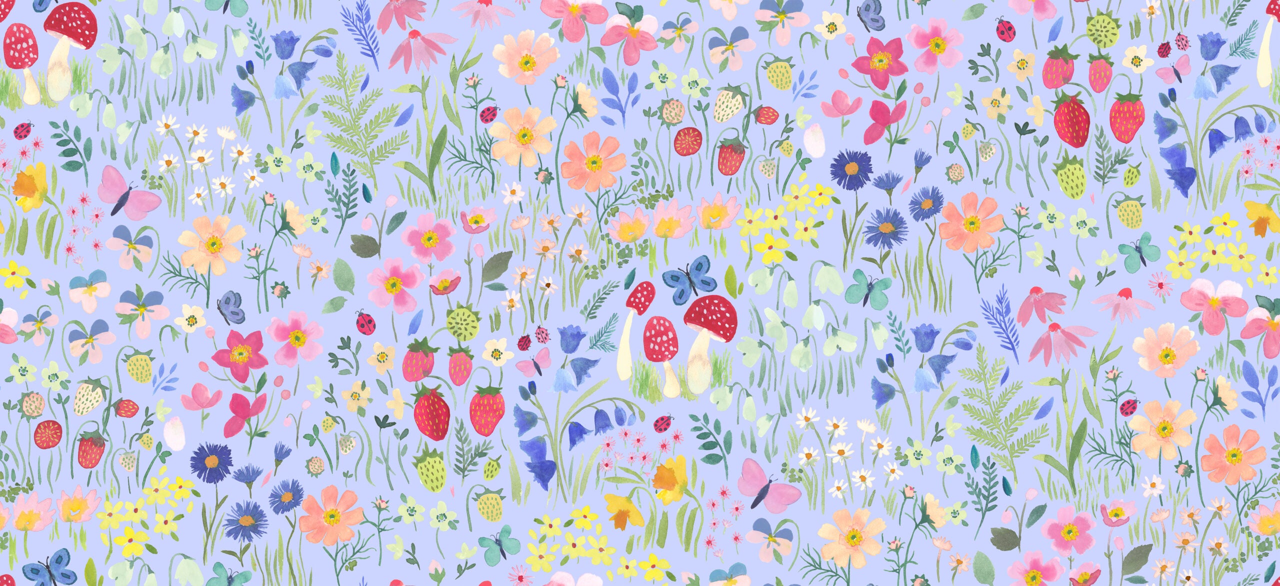 Secret Garden by Wee Blue Bell , Secret Garden Cornflower