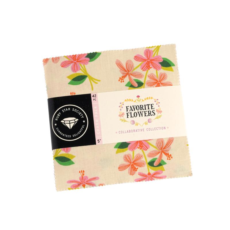 Favorite Flowers by Ruby Star Society, Charm Pack