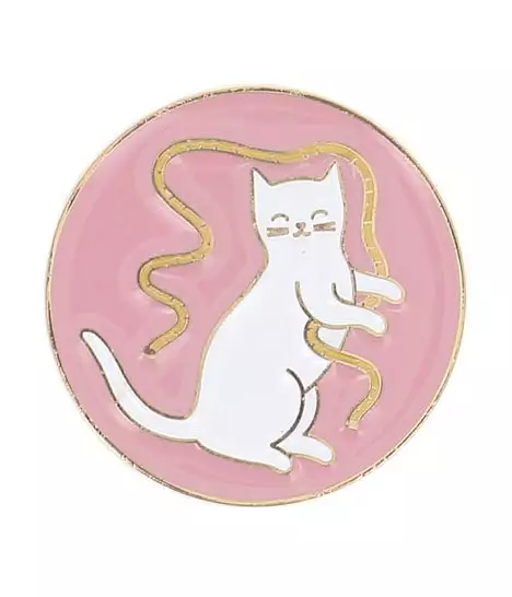 Bohin Needle Minder, Cat with Tape Measure by Audrey Jeanne