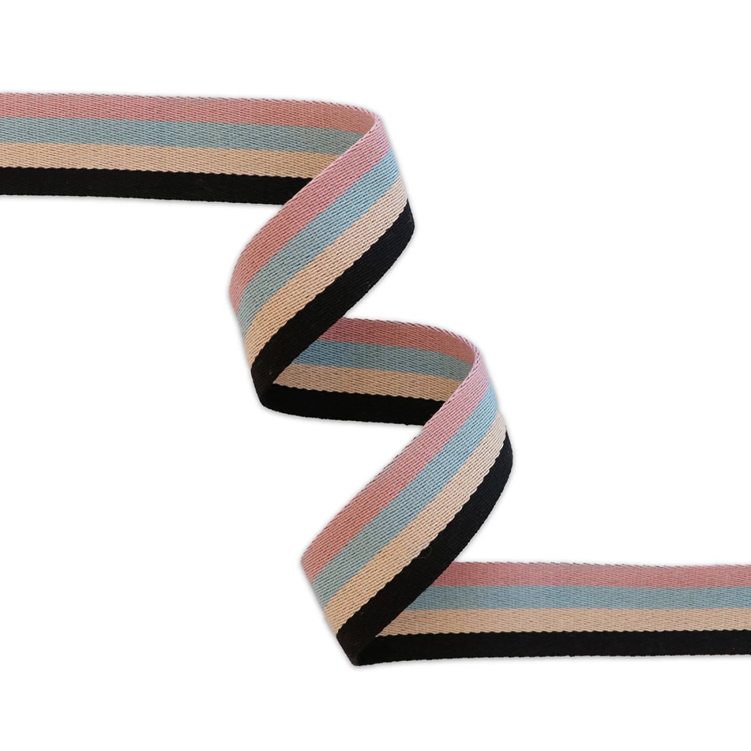 Sallie Tomato 1.5" Webbing 3 yards, Striped Mountain Mist