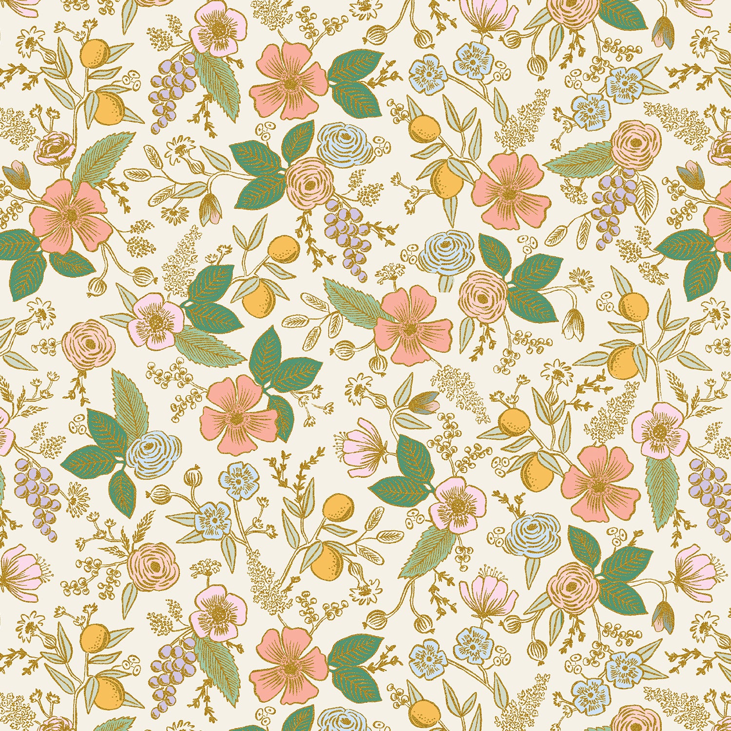 Orchard by Rifle Paper Co., Collette Cream Metallic