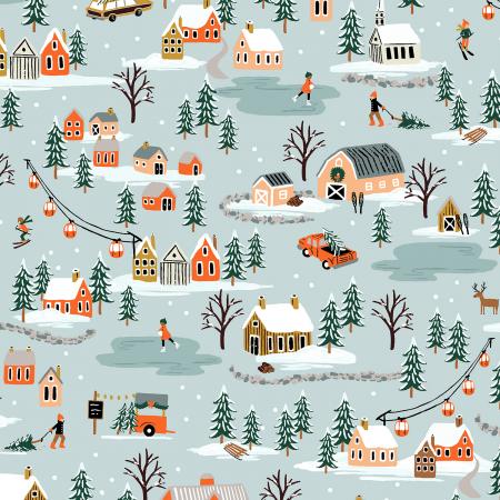 Holiday Classics by Rifle Paper Co, Holiday Village in Mint